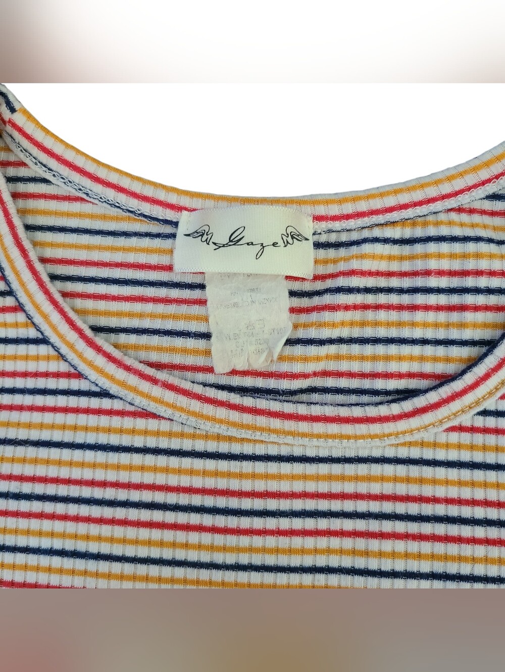 GAZE | STRIPE KNOT TOP | SIZE XS - Picture 3 of 12